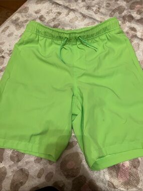 GAP Men's Bright Lime Green Swim Trunks